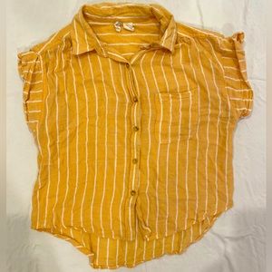Yellow striped t-shirt